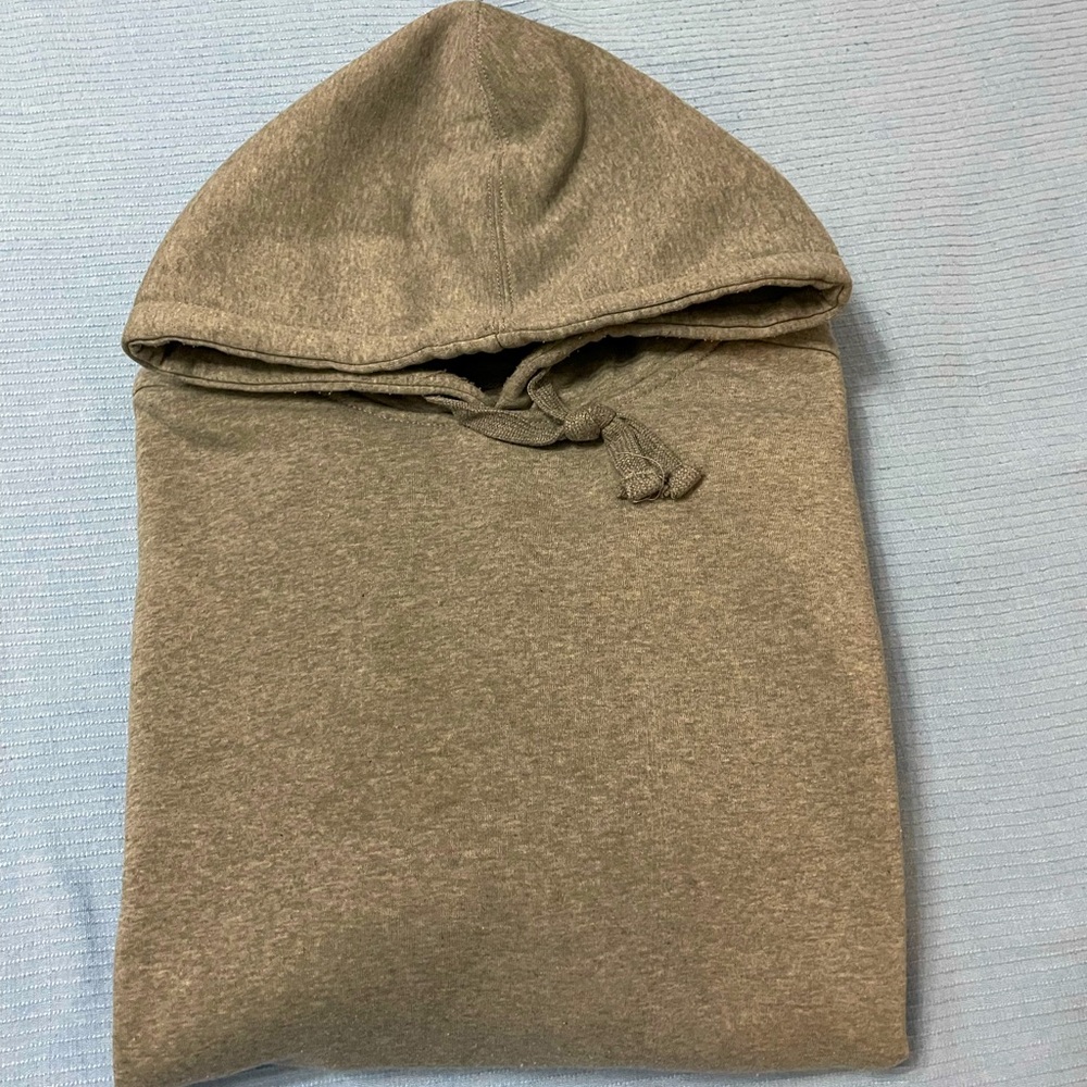 Gray hoodie sweatshirt